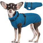 Lelepet Dog Coat, Dog Coat with Harness Built in Warm Dog Winter Coat Waterproof Dog Jacket with Harness Dog Cold Weather Coats Thick Dog Fleece Vest Reflective Dog Coats for Small Medium Large Dogs