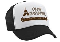 CAMP ANAWANNA - shorts campground nature salute Mesh Trucker Cap Hat, Black