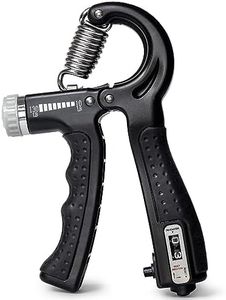 DMI Compact Hand Exercise Grip Strengtheners with Adjustable Weight Resistance from 10-130lbs, Grip Tracker keeps Track of Number of Squeezes, FSA & HSA Eligible, Set of 2