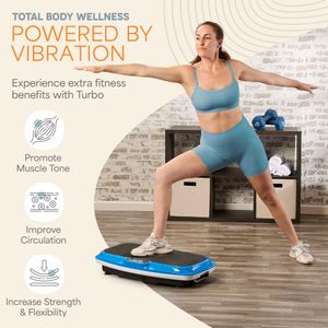 LifePro Turbo 3D Vibration Plate – Blue Fitness Platform