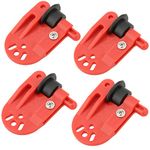 SAUYRASY 4Pcs Red Planer Board Zams pro Release Clips Fishing in-line Side Clip for Offshore Fishing Tackles Trolling Downrigger Clips