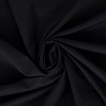 Fashion Track Black Fabric Cotton by The Metre UK - 58 Inches / 147.5 cm Wide - 100% Cotton Fabric Plain - 60 Square - Available in 20 Colours and 5 Sizes (1 Metre, Black)