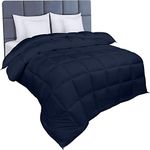 Utopia Bedding King Duvet 10.5 tog with Corner Tabs - Box Stitched Duvet (King, Navy)