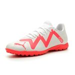 PUMA Men's Future Play Turf Trainer Sneaker, Puma White-fire Orchid, 11