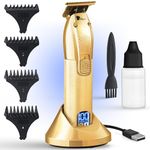 Fagaci Cordless Trimmers for Barbers - Turbo Power with Precise Cutting, Hair Liners for Men Clippers, T-Blade Trimmer for Men, Professional Zero Gapped Hair Trimmer for Men, T-Outliner Barber Trimmer