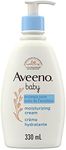 Aveeno Baby Eczema Care Daily Moisturizing Body Cream for Sensitive Skin, Soothing Eczema Relief Cream, Colloidal Oatmeal & Ceramide for Dry & Itchy Skin, Steroid- & Fragrance-Free, 330 mL