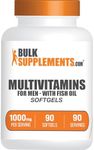 BulkSupplements.com Multivitamin Softgels - Daily Multivitamin, Multimineral Supplement, Multivitamin for Adults - With Fish Oil, 1 Softgel per Serving - 90 Day Supply, 90 Softgels