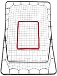 SKLZ PitchBack Baseball and Softball Pitching Net and Rebounder, Black/Red, 2' 9" x 4' 8"