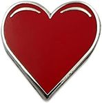 Heart Enamel Lapel Pin - Friend Love Cute Brooch Badge, enamel