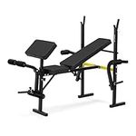 Gymrex GR-TB 51 Multifunctional Weight Bench up to 100 kg Load Adjustable Weight Bench Training Bench Incline Bench