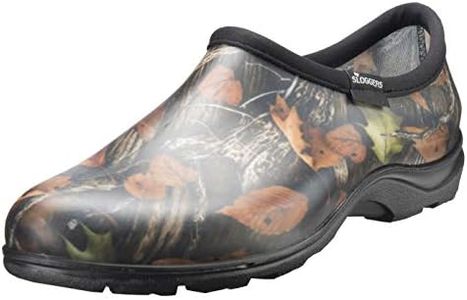 Sloggers Waterproof Garden Shoe for Men – Outdoor Slip-On Rain and Garden Clogs with Premium Comfort Support Insole, (Camo), (Size 9)