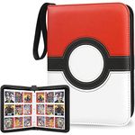 PATPAT Poke-Mon Binder, Big Size Cards Collector Album For 720 Cards Cartoon Prints Zipper Bag Trading Card Binder /Collection Bag Game Cards Case Gift For Kids Boys Girls