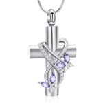Collane a forma di urna per cenere, in argento Sterling, fase lunare