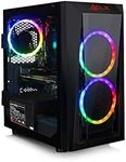 CLX Set Gaming PC AMD Ryzen 5 3600 3.6GHz 6-Core, B450 MATX, 16GB DDR4, GeForce GTX 1660 6GB, 960GB SSD, WiFi, Black Mini-Tower RGB Fans, Windows 10 Home