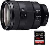 Beach Camera Sony FE 24-105mm F4 G OSS E-Mount Full-Frame Zoom Lens (SEL24105G) with Sandisk Extreme PRO SDXC 128GB UHS-1 Memory Card