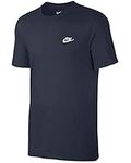 Nike Nsw Club Embrd Ftra M T-Shirt Dark Obsidian/Dark Obsidian/White, Large