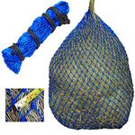 T TEKE Ultra Slow Hay Feeder hay nets, 39" Length with 1"±1/4“ Feeding Holes, Horse Supplies Hay Bags for Horses, Goats, with an Extra spared Cord