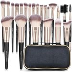 Makeup Brushes 22Pcs Professional Makeup Brush Set Blending Foundation Powder Blush Concealers Eyeshadow Eyebrow Eyeliner Brushes Premium Synthetic Make up Brushes Set with Brush Bag