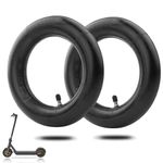 Amitor 10x2.5 Thickened Inner Tubes, 10 Inch Highly Elastic Butyl Rubber Electric Scooter Inner Tube, 10 x 2.5 High Stability Replacement Thickened Inner Tube with Silver Straight Valve