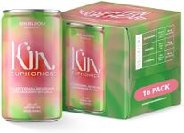 Kin Euphorics Kin Bloom Non-Alcoholic Functional Beverage | All day rosé | Elevate Your Mind & Spirit | Prebiotic | L-Theanine, Schisandra, Damiana | Strawberry, White Grape, Oak, Rosemary Citrus | Ready to Drink | 8 Fl Oz (16pk)