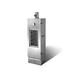 Insulated Smoki Smoker Oven with Viewing Window Made of Embossed Cr-Stainless Steel 120 x 39 x 33 cm