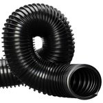 40mm Black Pond Corrugated Flexible Hose Pipe 1 Metre