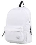 SIMPLAY Classic School Backpack Bookbag, White