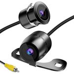 Reverse Backup Camera,RAAYOO L002 2-in-1 Universal Car Front/Side/Rear View Camera,2 Installation Options,Removable Guildlines,mirror non-mirror image,12V only