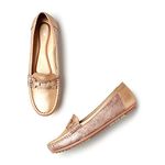 Marc Loire Women Soft Comfortable Flat Loafers for Casual & Office Wear (Rose Gold, Numeric_6)