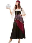 Smiffys - 50953 - Deluxe Fortune Teller Cosutme - Small - US Dress Size - 6/8