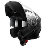 Westt DOT Motorcycle Helmets - Helmets for Adults Motorcycle Motocross - Dirt Bike Full Face Helmets Chin Liftable Dual Visor(L/Matte Black Torque X)