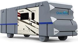 Quictent Upgraded Class C RV Cover, Extra-Thick 6-ply Camper Cover, Fits 29-32Ft Motorhome -Breathable Watertight Quick-Drying Rip-Stop Anti-UV with 2 Windproof Straps, 4 Tire Covers