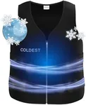 Coldest Cooling Vest - Adjustable Vest Jacket for Hot Weather, Reusable Ice packs, Ice Vest for Men & Women for Cycling, Running, Athletes