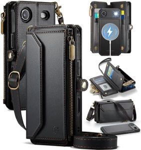 Strapurs for iPhone Air Magnetic Detachable Wallet Phone Case, Black