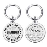 DEGASKEN Grandpa Keychain Grandfather Gifts from Grandchild Funny