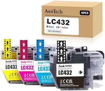Artitech LC432 Ink Cartridges Replacement for Brother LC 432 InkInk Cartridges High Yield Work for Brother MFC-J5340DW MFC-J5740DW MFC-J6540DW MFC-J6740DW MFC-J6940DW Printers (1B 1C 1M 1Y)