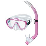 Mares Kids' Set Sharky Diving Mask and Snorkel, Reflex Pink/Clear, One Size