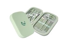 CAELYN & FRANCIS 18Pcs Manicure Set, Professional Stainless Steel Nail Care Tools, Portable Grooming Kit for Travel and Home, Ideal Nail Clippers, Gift for Men Women Friends and Parents (Mint Green)