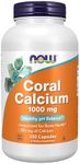 NOW Foods Supplements, Coral Calcium 1,000 mg, Bone Health*, Healthy pH Balance*, 250 Veg Capsules