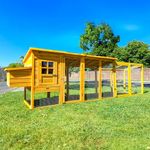 Cocoon 12.5ft 3000XWR Chicken Coop – Wooden Hen House with 8ft Covered Run, Pull-Out Tray, Secure Locking System & Nest Box – Ideal for 3–4 Birds or 5–6 Bantams