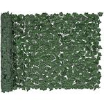 VEVOR Ivy Privacy Fence, 39 x 98 in Artificial Green Wall Screen, Greenery Ivy Fence with Strengthened Joint, Faux Hedges Vine Leaf Decoration for Outdoor Garden, Yard, Balcony, Patio Decor