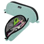 Gloppie Pencil Cases Boys Small Pencil Case Pen Pouch Bag Portable High School Office Stationery College School Pouch Holder Box Organizer Art Aesthetic, Green