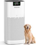 Air Purifiers for Home Large Room Up to 3720 Sq Ft, AP-480 True H13 HEPA & Carbon Filter, 289 CFM CADR, Double-Sided Air Intake, Air Quality Monitor, for Home Smoke, Dust, Pollen, Pet Dander, Odors