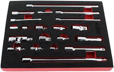 ABN Socket Accessory Extension Set - 20pc Tool Extension Set Includes Socket Adapters, Extensions, and Universal Joints