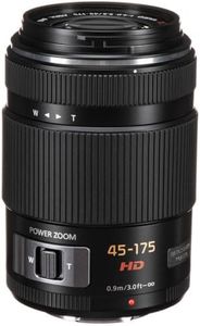 Panasonic LUMIX G X Vario Power Zoom Lens, 45-175MM, F4.0-5.6 ASPH, MIRRORLESS Micro Four Thirds, Power Optical I.S, H-PS45175K (USA Black)