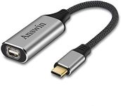 Answin USB C to Mini Displayport (4K@60Hz), Thunderbolt 3 to Mini DisplayPort Adapter for iPhone 15 Series, M1/M2 MacBook, MacBook Air/Pro 2016-2023, Galaxy S8-S23, Steam Deack and Rog Ally