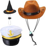 Yewong 3 Pieces Pet Hat Pet Sailor 