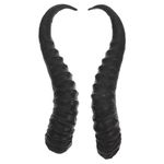 FOMIYES Black Horns Hair Clips Sheep Horns Horns Hair Ornament DIY Gothic Horns Headband Clips Accessories for Men Women Party Cosplay Costume Fancy Dress Photo Props