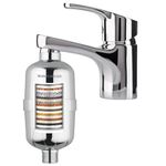 WaterLabs HL-19 Shower and Tap Filter for Hard Water | Removes Chlorine & Heavy Metals for Healthier Skin & Hair | Advanced 15-Stage Filtration