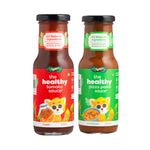 Troovy Healthy Sauce Dips Spread (Pizza Pasta. Tomato Ketchup) | 100% Chemical Free | No Preservatives | No MSG | No Processed Sugar (uses Jaggery) | All Natural Ingredients | 440 gm (Pack of 2)